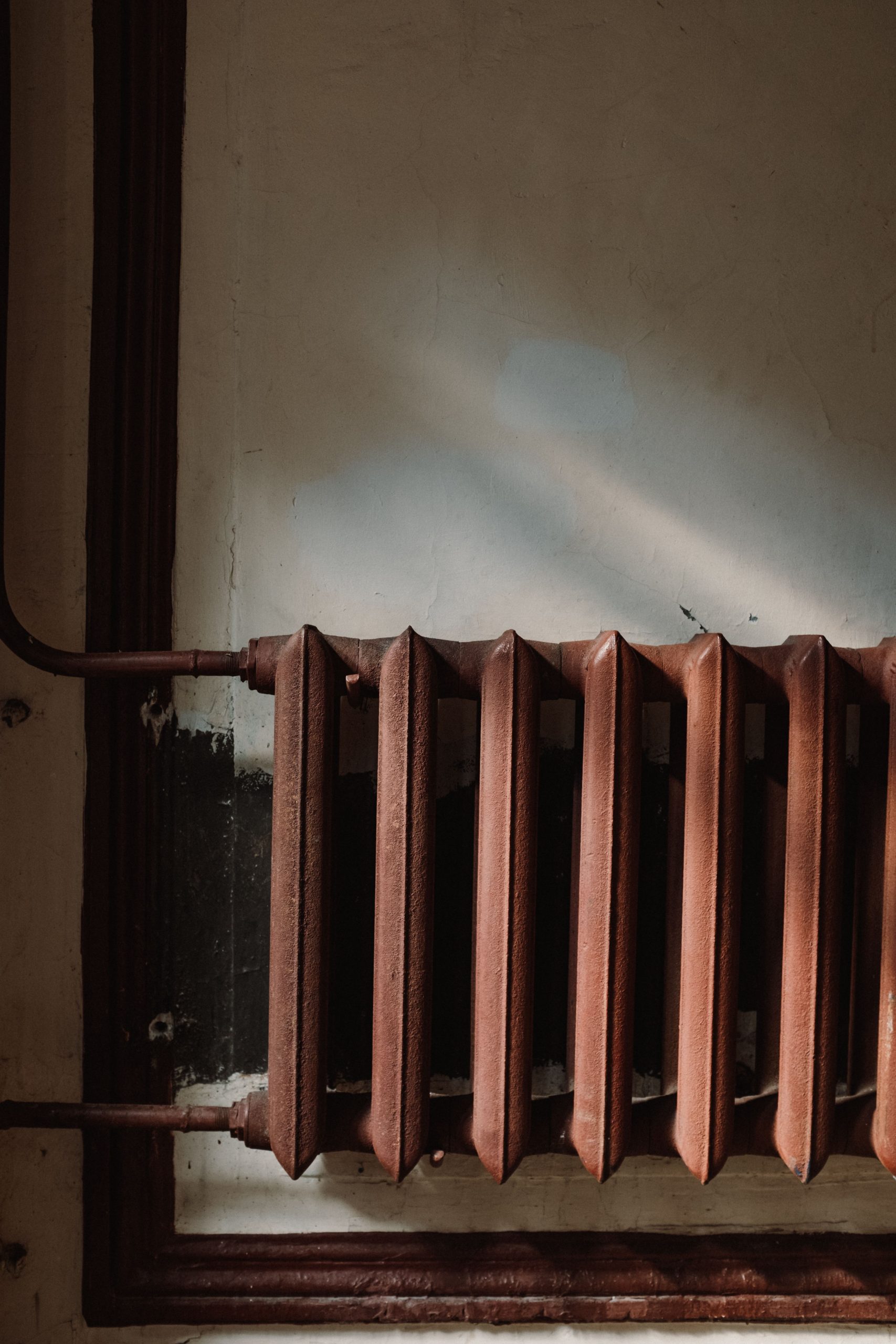 Radiateur rouillé en panne de chauffage